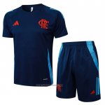 Tracksuit Flamengo Short Sleeve 2024-2025 Blue - Shorts