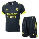 Tracksuit Real Madrid Short Sleeve 2025-2026 Black Yellow - Shorts