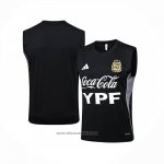 Training Shirt Argentina Without Sleeves 2025-2026 Black