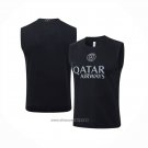 Training Shirt Paris Saint-Germain Without Sleeves 2025-2026 Black