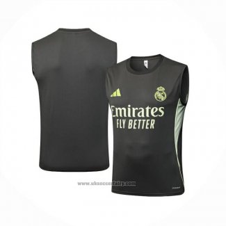 Training Shirt Real Madrid Without Sleeves 2025-2026 Grey Green